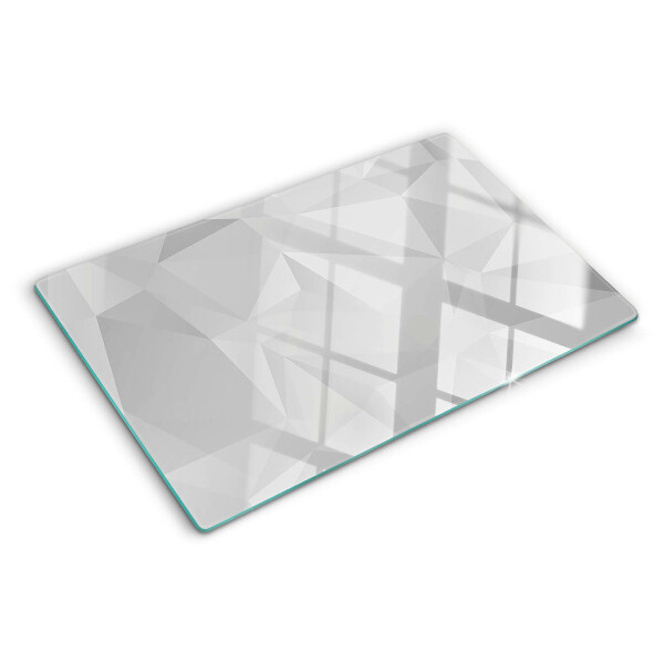 Glazen snijplanken Geometrie in grijstinten