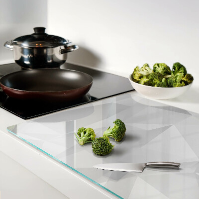 Glazen snijplanken Geometrie in grijstinten