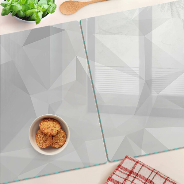 Glazen snijplanken Geometrie in grijstinten