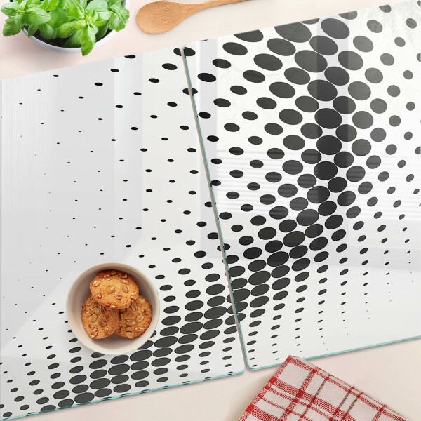 Snijplanken glas stippenmotief
