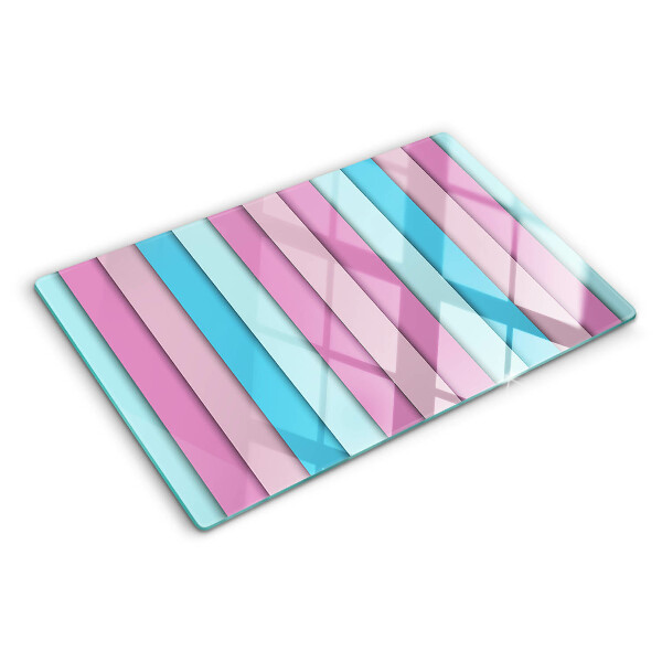 Snijplanken van glas Geometrische vormen in pastelkleuren