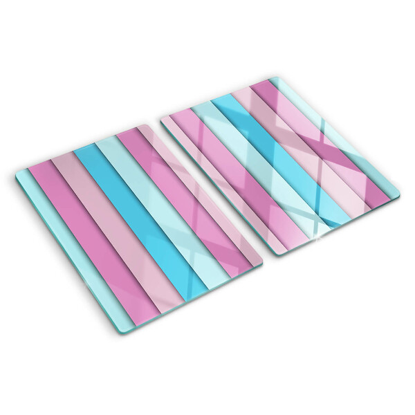 Snijplanken van glas Geometrische vormen in pastelkleuren