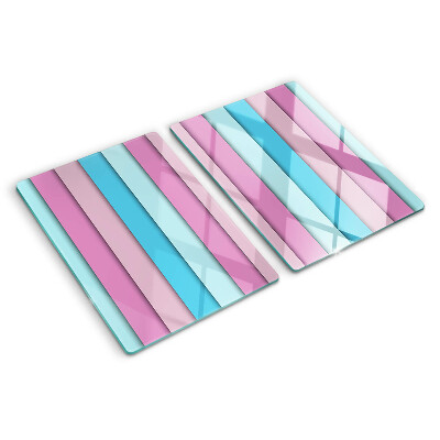 Snijplanken van glas Geometrische vormen in pastelkleuren