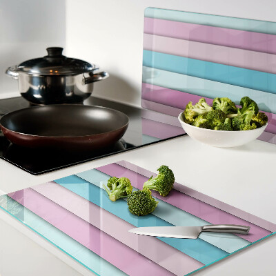 Snijplanken van glas Geometrische vormen in pastelkleuren
