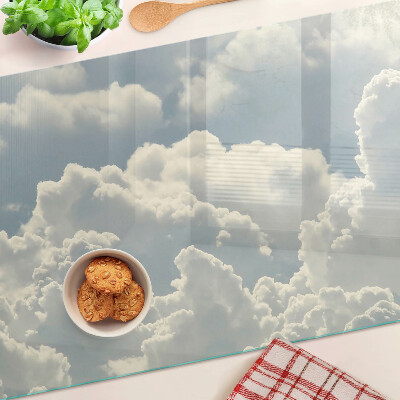 Glazen snijplanken Wolken aan de hemel