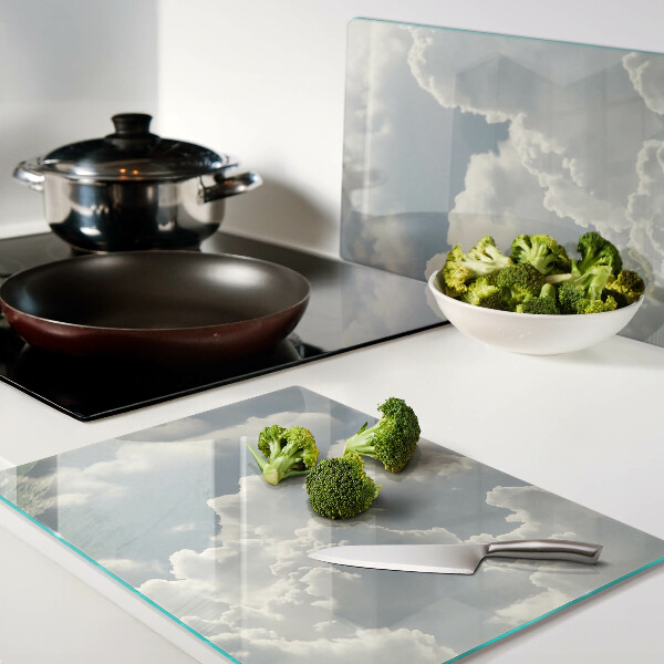 Glazen snijplanken Wolken aan de hemel