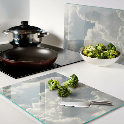 Glazen snijplanken Wolken aan de hemel