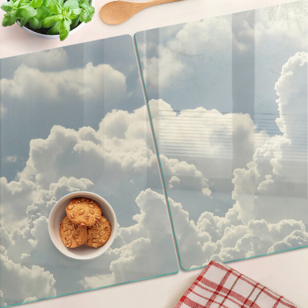 Glazen snijplanken Wolken aan de hemel