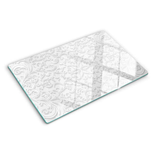 Glazen snijplanken Bloemenpatroon met golven