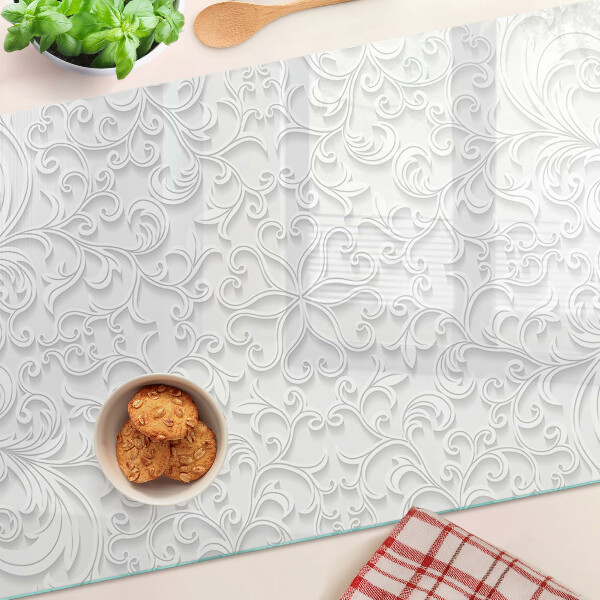 Glazen snijplanken Bloemenpatroon met golven