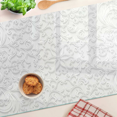 Glazen snijplanken Bloemenpatroon met golven