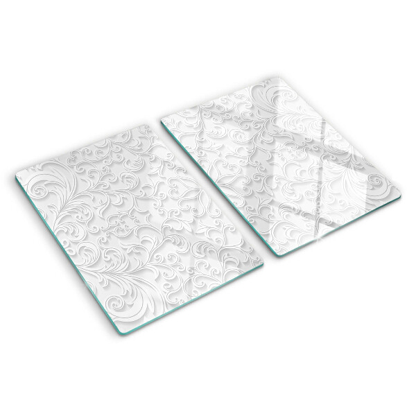 Glazen snijplanken Bloemenpatroon met golven