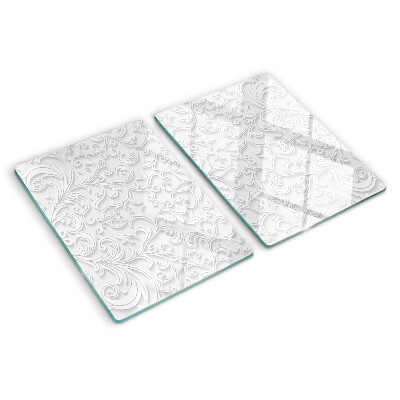 Glazen snijplanken Bloemenpatroon met golven