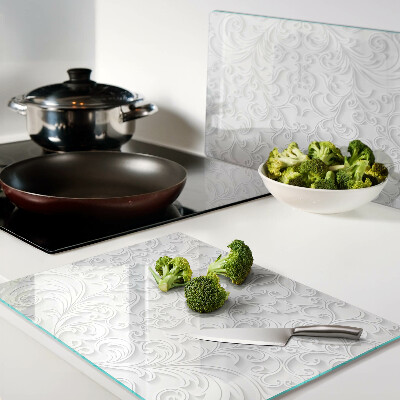 Glazen snijplanken Bloemenpatroon met golven