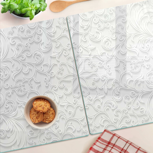 Glazen snijplanken Bloemenpatroon met golven