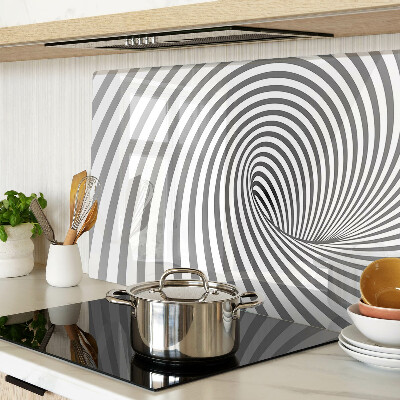 Snijplanken van glas Optisch spiraalmotief