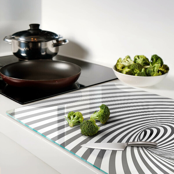 Snijplanken van glas Optisch spiraalmotief