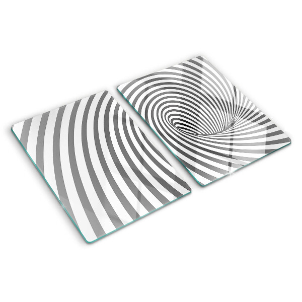 Snijplanken van glas Optisch spiraalmotief