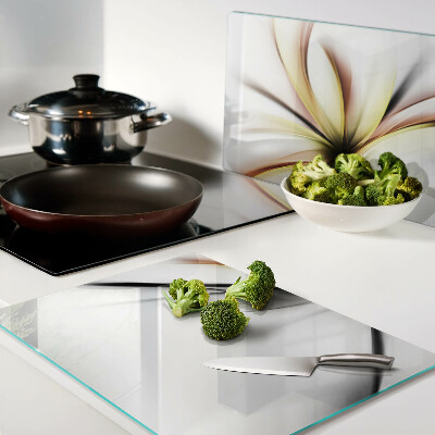 Snijplanken glas Abstracte bloemen met dynamische lijnen