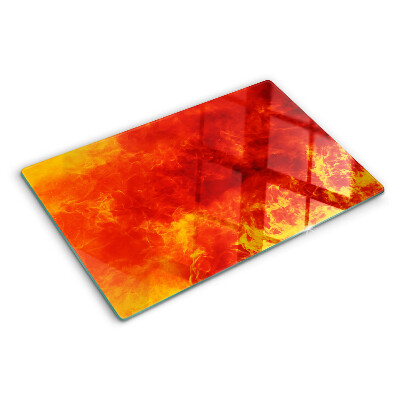 Snijplanken van glas Vuur en vlammen