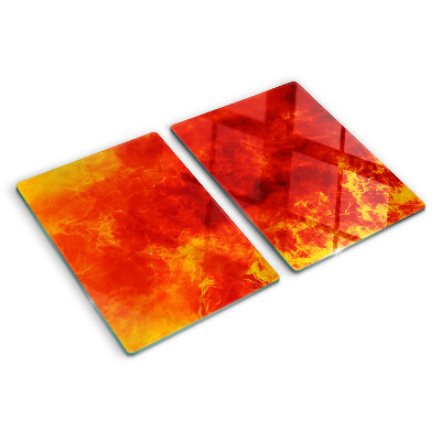 Snijplanken van glas Vuur en vlammen