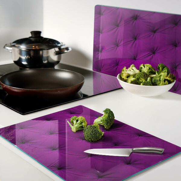 Snijplanken glas Paarse quilt