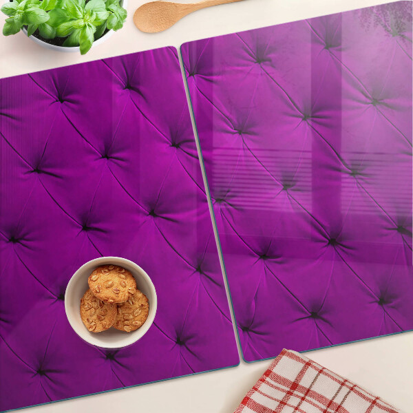 Snijplanken glas Paarse quilt