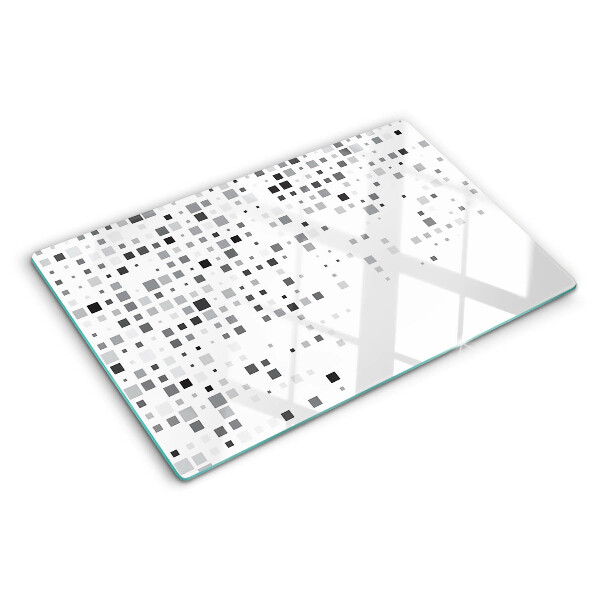 Snijplanken van glas Geometrische patronen in grijstinten