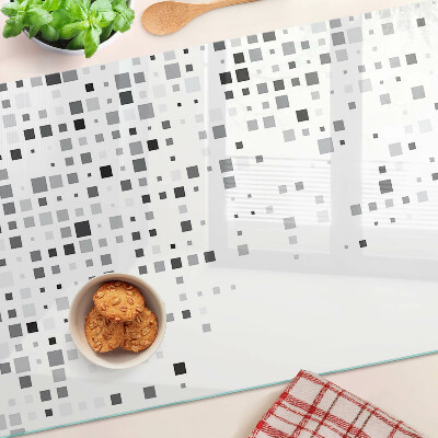 Snijplanken van glas Geometrische patronen in grijstinten