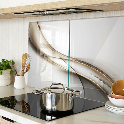 Snijplanken glas Golven in beigetinten