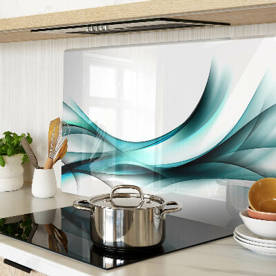 Snijplanken van glas Golven in verschillende tinten blauw