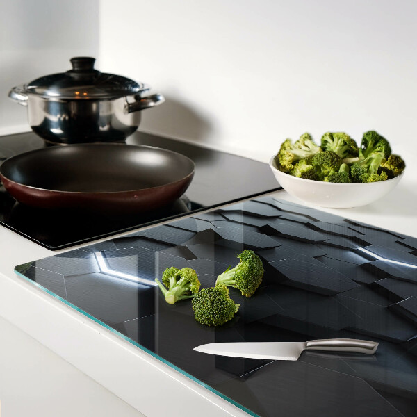 Glazen snijplanken Hexagonaal patroon met een 3D-effect