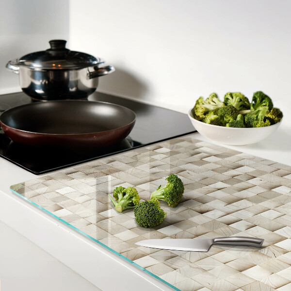 Snijplanken glas Mozaïekmotief in neutrale tinten