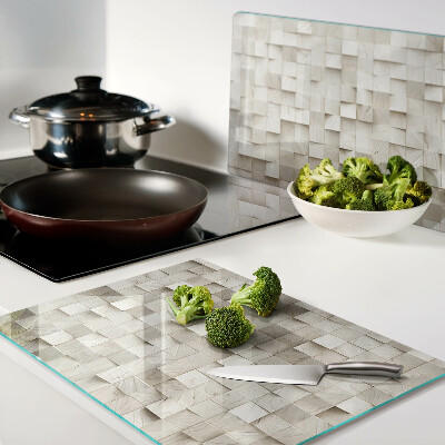 Snijplanken glas Mozaïekmotief in neutrale tinten