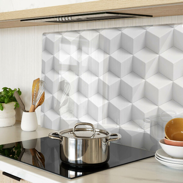 Glazen snijplanken Driedimensionaal zeshoekig patroon