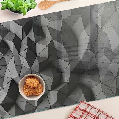 Snijplanken van glas Abstract geometrisch patroon in grijstinten