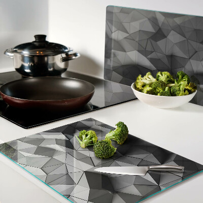 Snijplanken van glas Abstract geometrisch patroon in grijstinten