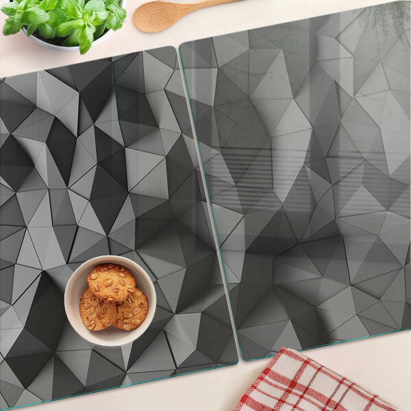 Snijplanken van glas Abstract geometrisch patroon in grijstinten