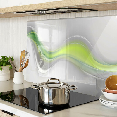 Snijplanken glas Golven in verschillende tinten groen