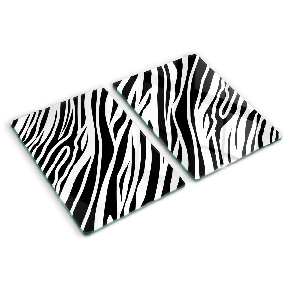 Snijplanken glas Zebrapatroon