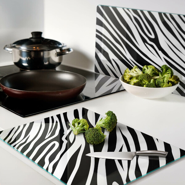 Snijplanken glas Zebrapatroon