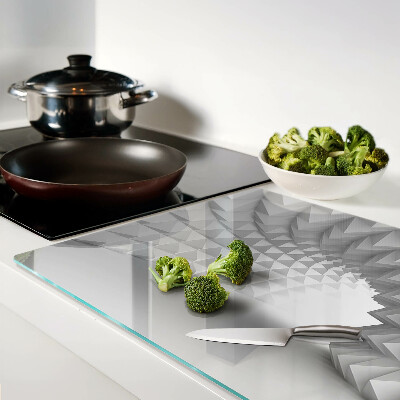 Glazen snijplanken 3D geometrisch patroon