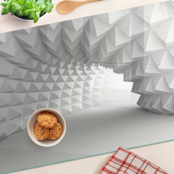 Glazen snijplanken 3D geometrisch patroon