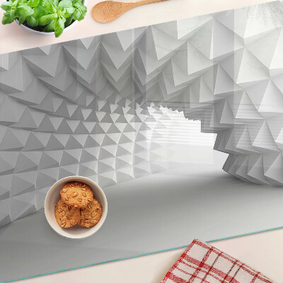 Glazen snijplanken 3D geometrisch patroon