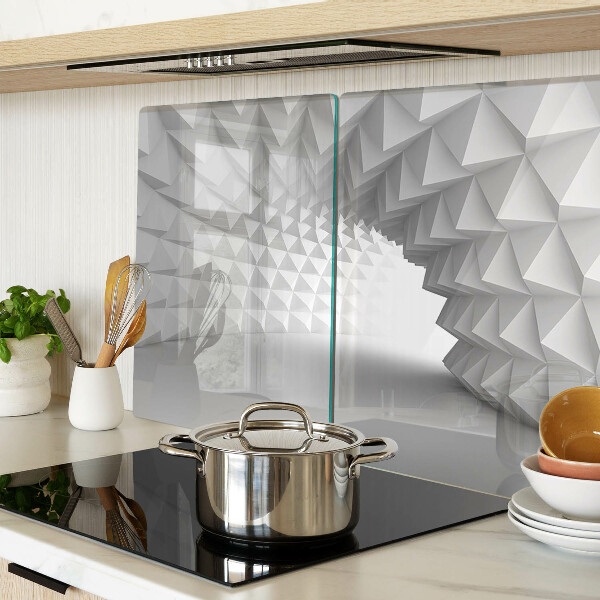 Glazen snijplanken 3D geometrisch patroon