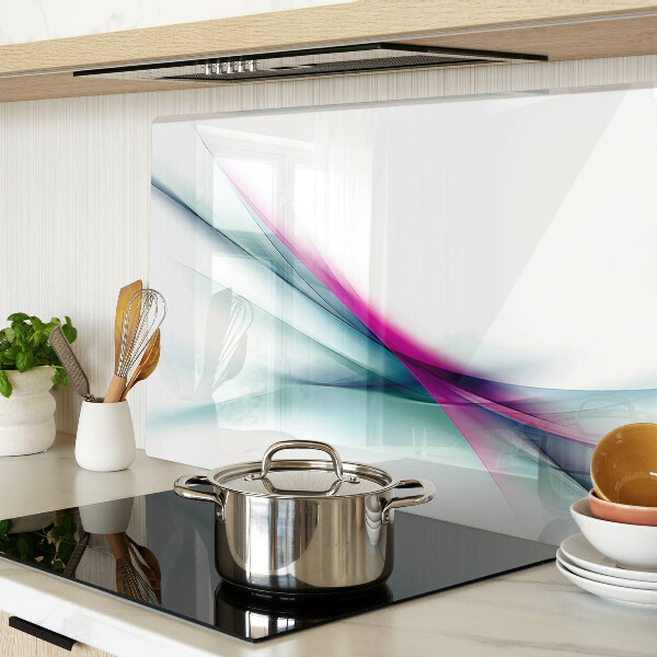 Snijplanken glas Abstracte kleurgolven