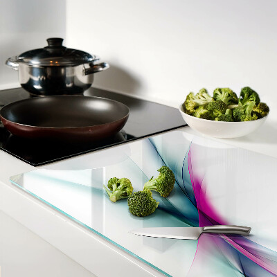 Snijplanken glas Abstracte kleurgolven