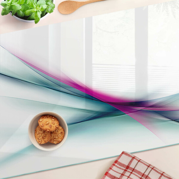 Snijplanken glas Abstracte kleurgolven