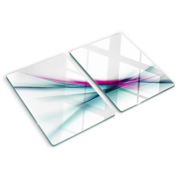 Snijplanken glas Abstracte kleurgolven