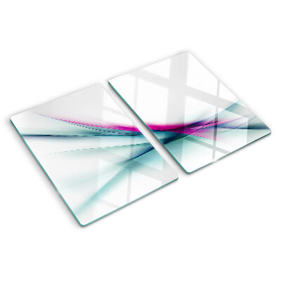 Snijplanken glas Abstracte kleurgolven